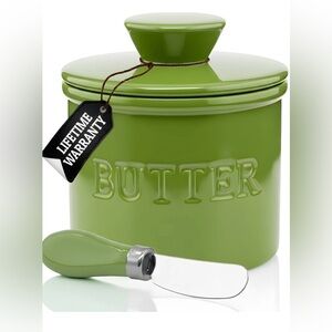 Priority Chef Butter Bell Crock Green New In Box